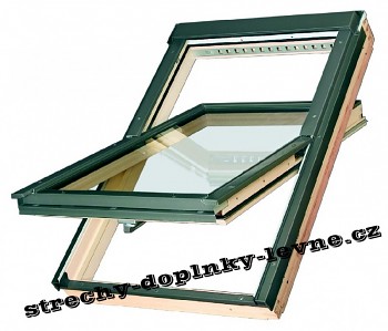 Střešní okno dřevěné kyvné Fakro FTP-V U3, 78 x 140 cm